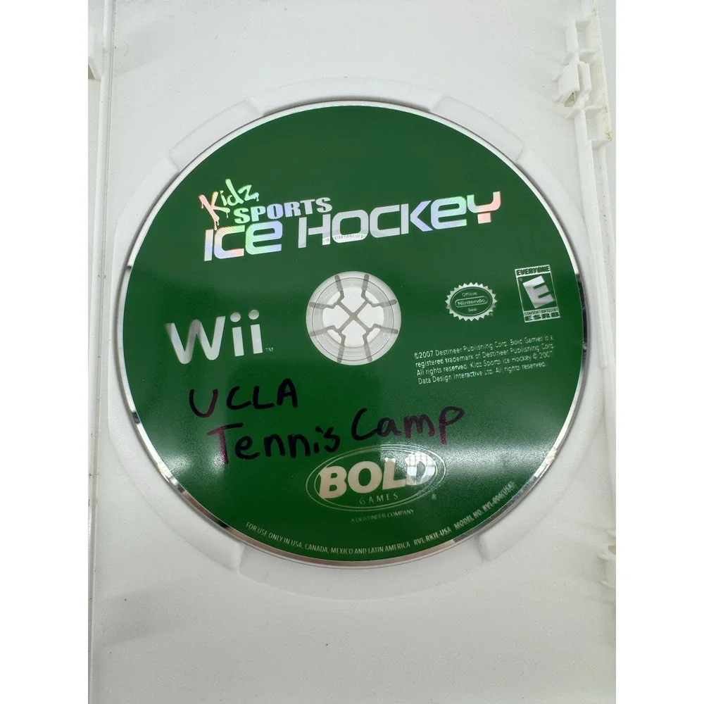 Kidz Sports Ice Hockey Nintendo Wii Bold Games With Manual CIB